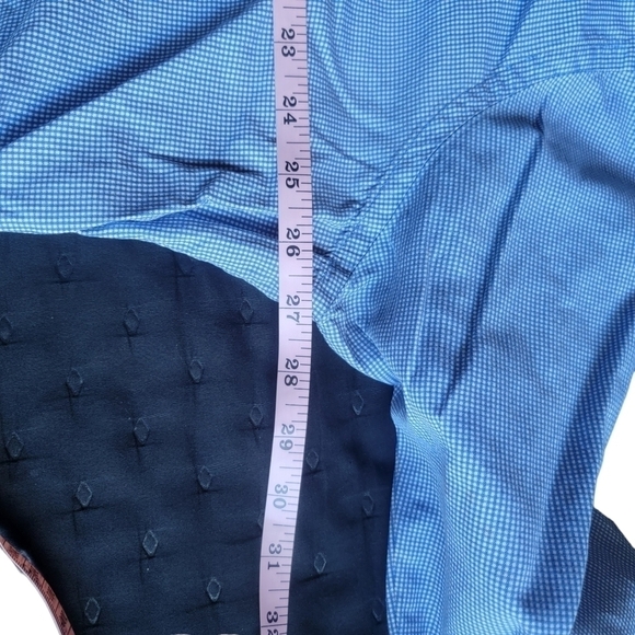 Peter Millar checkerboard   long sleeve button up size larg - Picture 4 of 7